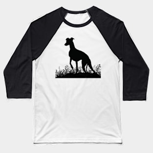 Whippet silhouette Baseball T-Shirt